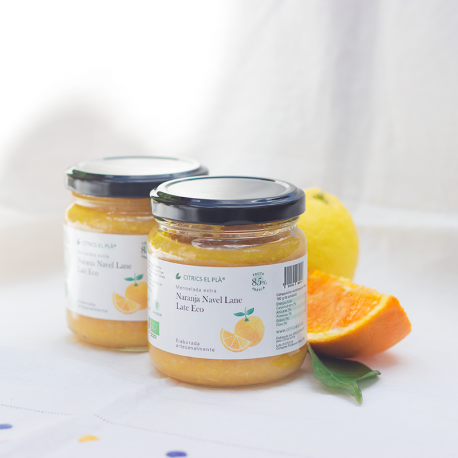 Organic navelina orange extra jam 