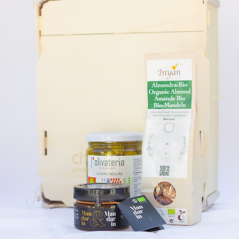 Begur pack with organic products