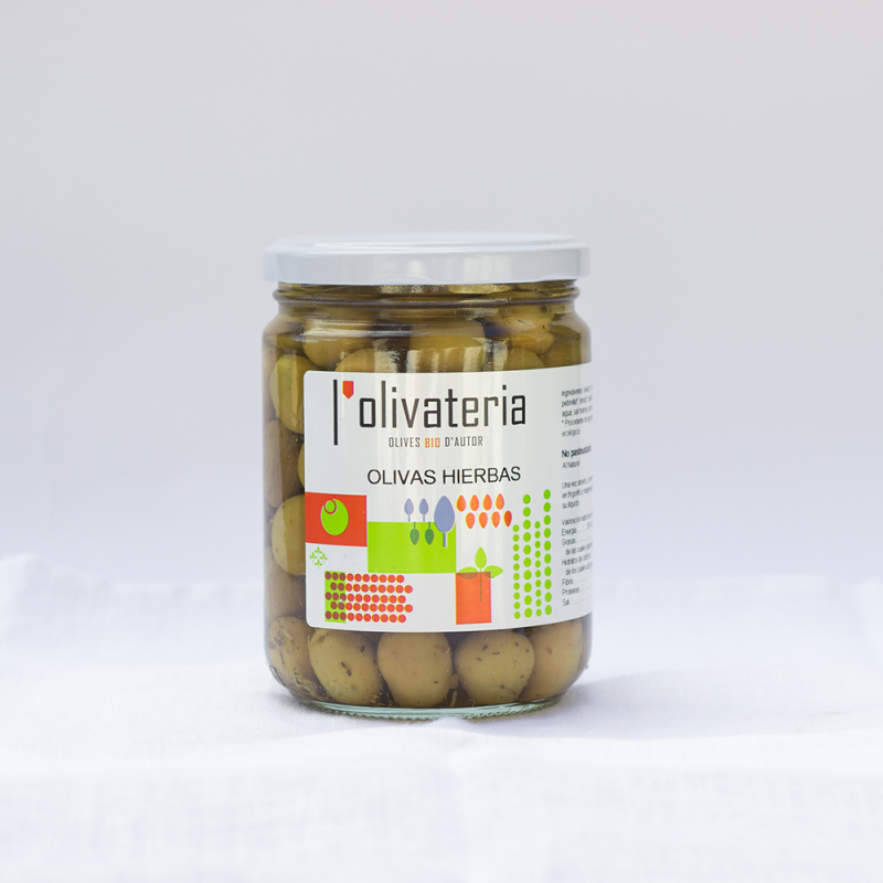 Organic herb olives