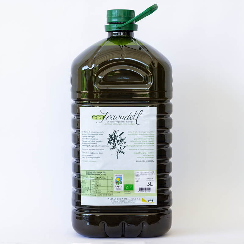 Eco Travadell Olive Oil bottle 5 liters